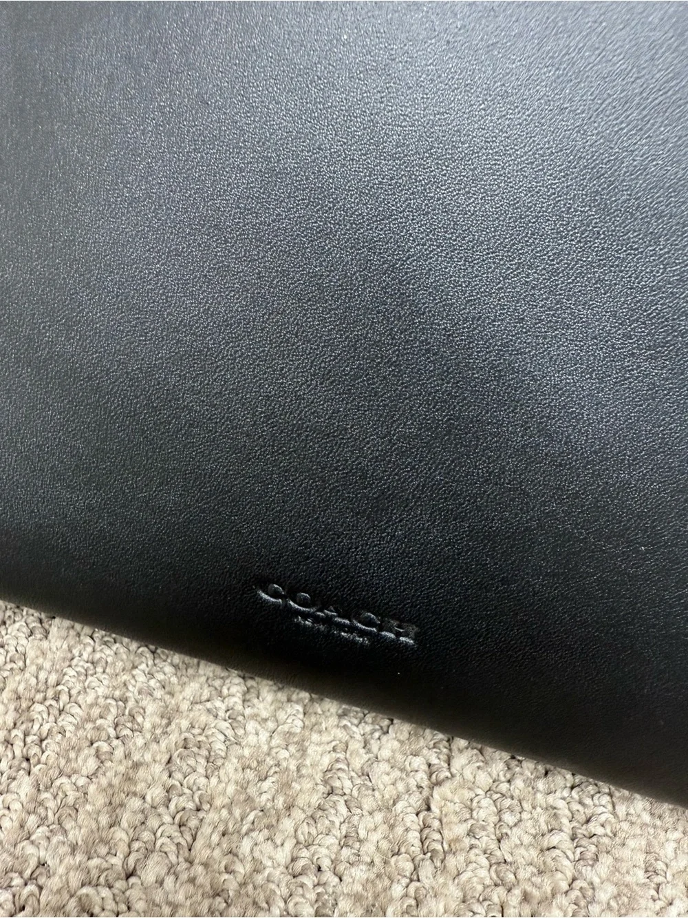 Coach Black Wristlet Pouch with Multicolor LOVE Print